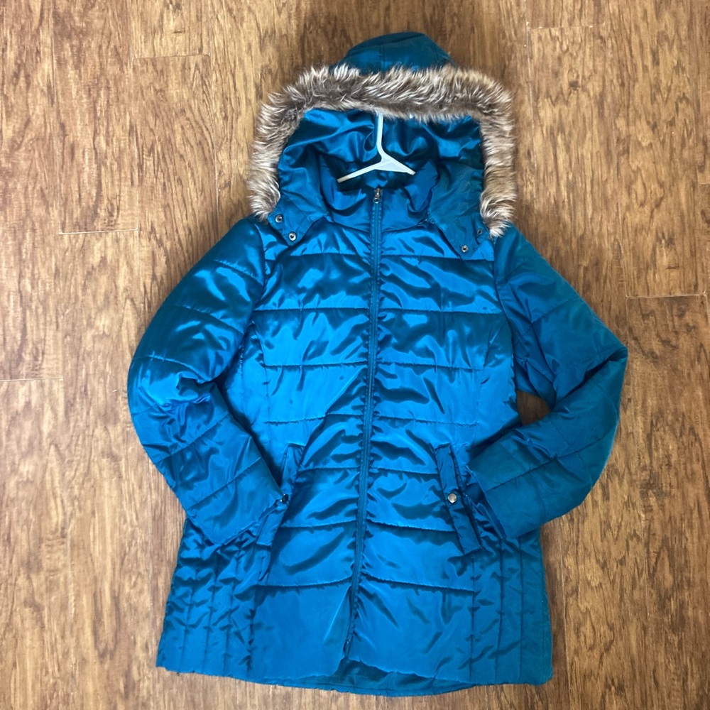 XXL Women’s Turquoise Puffer Jacket